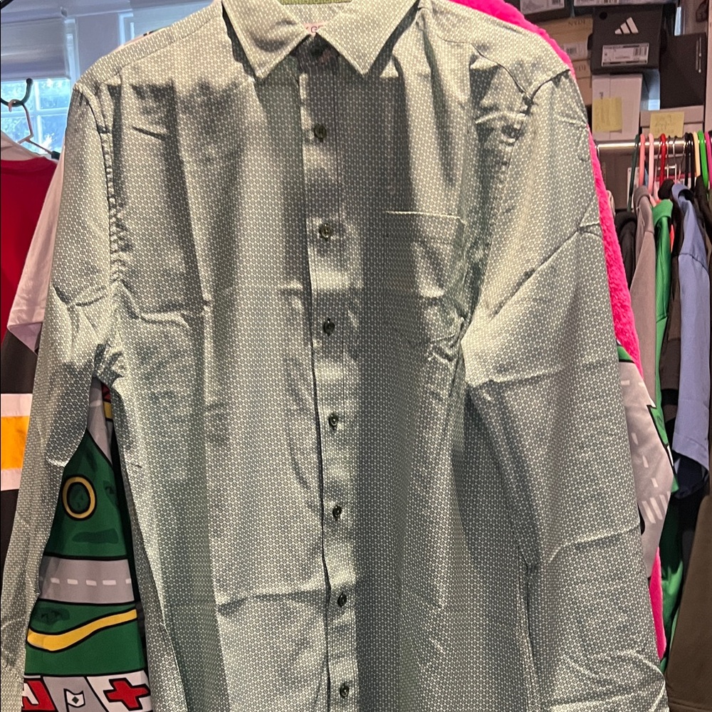 Men’s Nick Graham, long sleeve shirt, size medium sticker on front